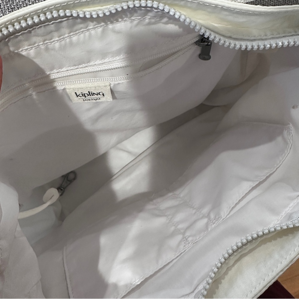 Kipling Women's White Nylon Shoulder Bag - Picture 5 of 7